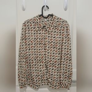 Printed Retro Blouse